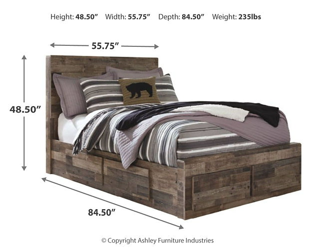 Derekson Panel Bed With 6 Storage Drawers - Premier Furniture & Mattress
