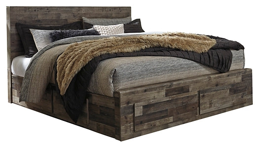 Derekson Panel Bed With 6 Storage Drawers - Premier Furniture & Mattress