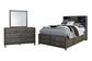 Caitbrook Storage Bed With 8 Storage Drawers With Mirrored Dresser - Premier Furniture & Mattress