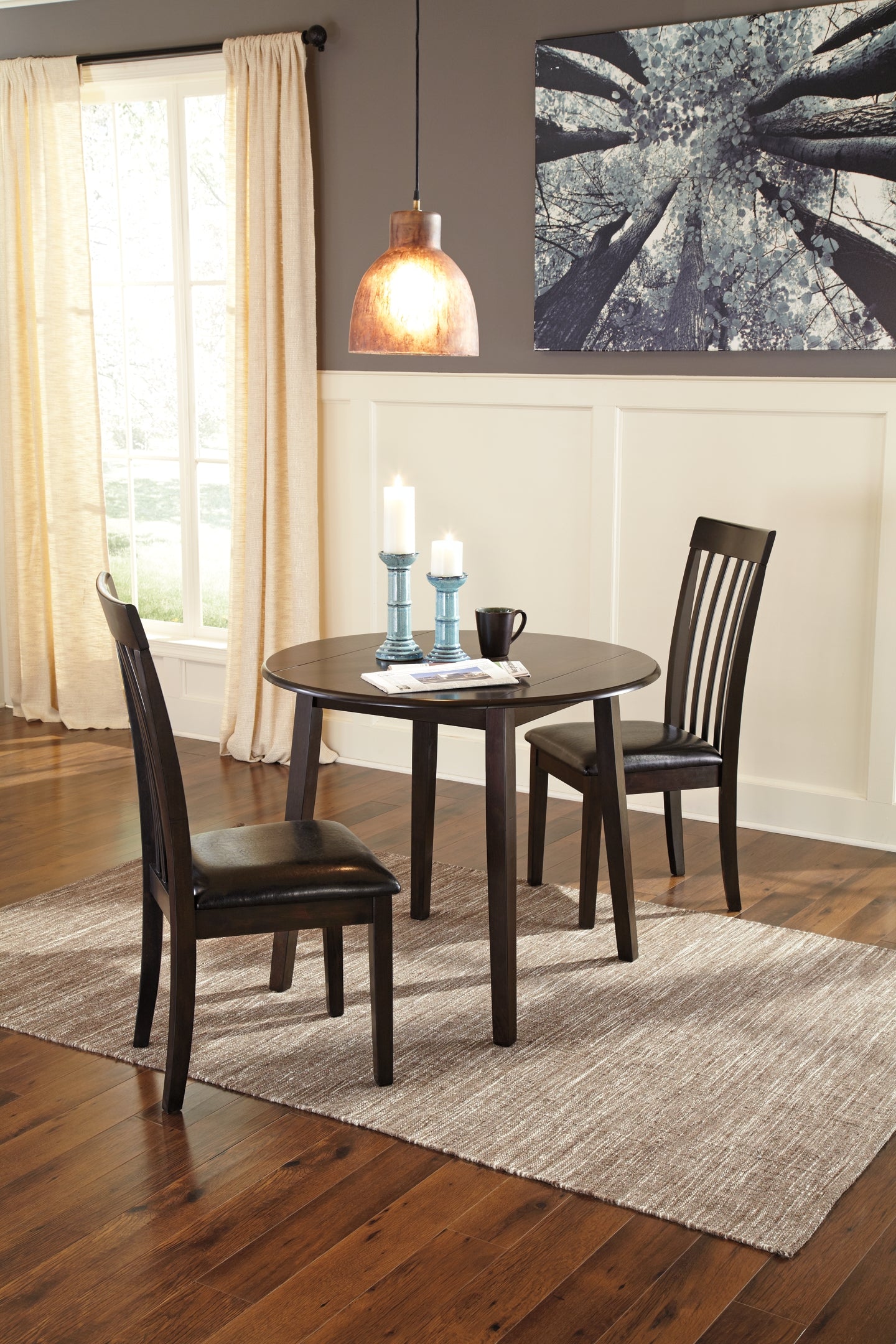 Hammis Dining Table and 2 Chairs - Premier Furniture & Mattress