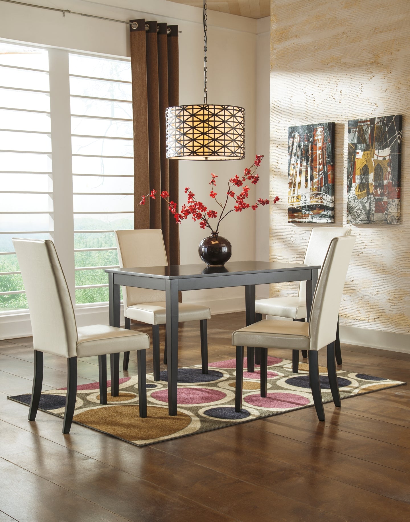 Kimonte Dining Table and 4 Chairs - Premier Furniture & Mattress