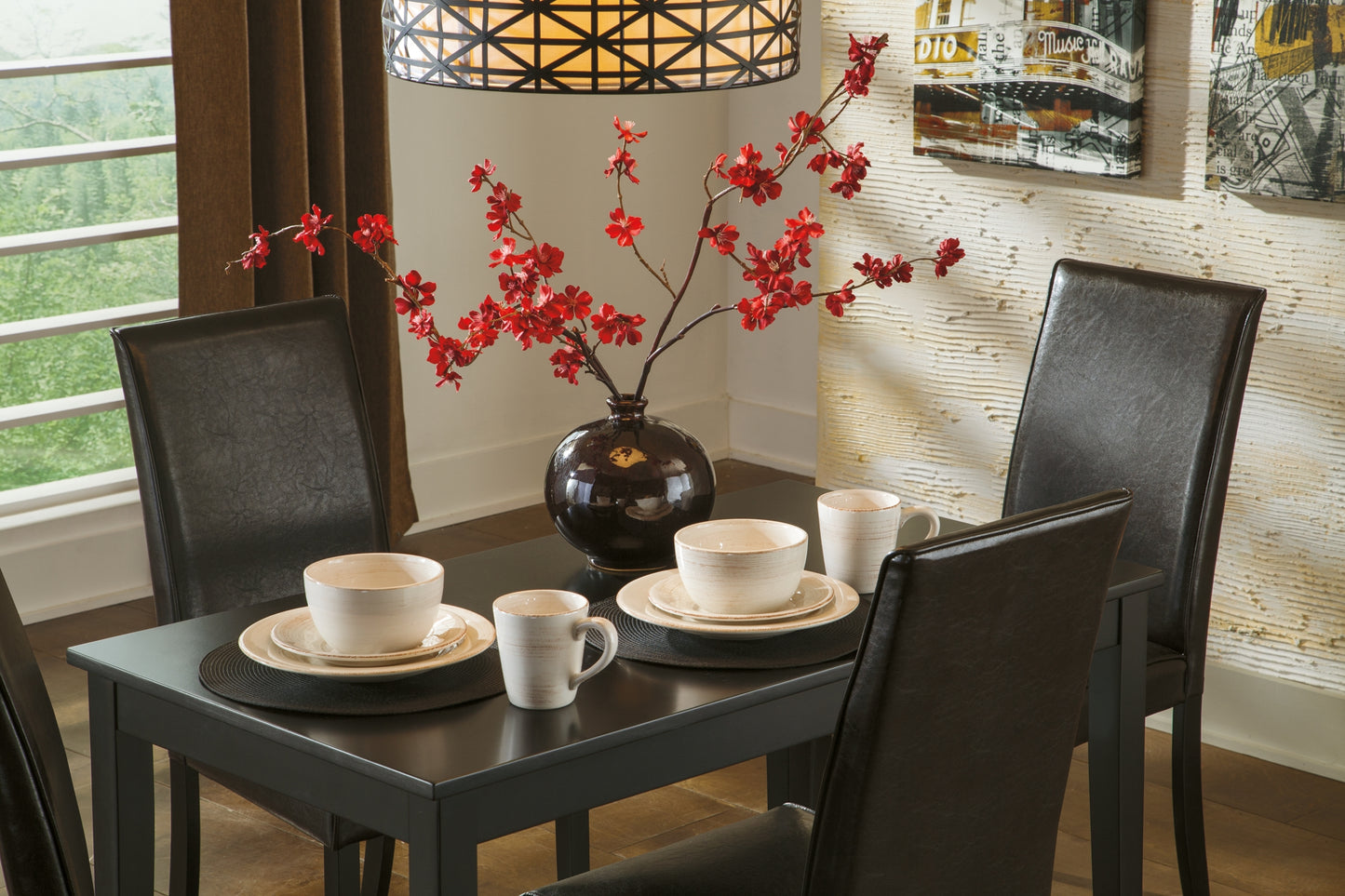 Kimonte Dining Table and 4 Chairs - Premier Furniture & Mattress
