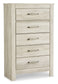 Bellaby Crossbuck Panel Bed With Mirrored Dresser, Chest And Nightstand - Premier Furniture & Mattress