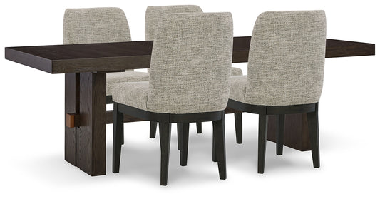 Burkhaus Dining Table and 4 Chairs - Premier Furniture & Mattress