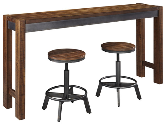 Torjin Counter Height Dining Table and 2 Barstools - Premier Furniture & Mattress