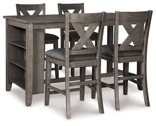 Caitbrook Counter Height Dining Table and 4 Barstools - Premier Furniture & Mattress