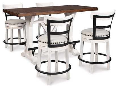 Valebeck Counter Height Dining Table and 4 Barstools - Premier Furniture & Mattress