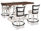 Valebeck Counter Height Dining Table and 4 Barstools - Premier Furniture & Mattress