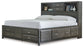 Caitbrook Storage Bed With 8 Storage Drawers With Mirrored Dresser, Chest And Nightstand - Premier Furniture & Mattress