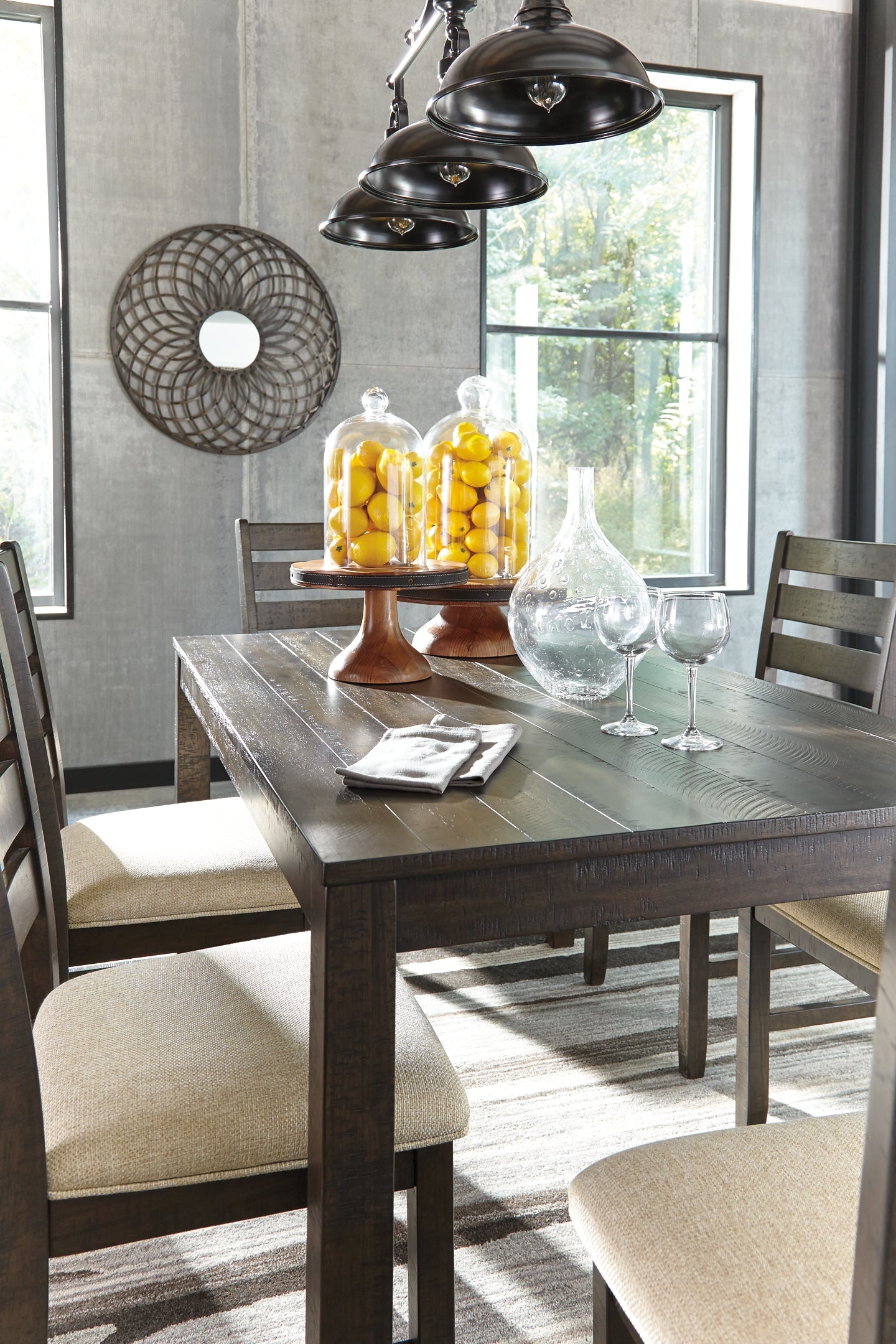 Rokane Dining Room Table Set (7/CN) - Premier Furniture & Mattress