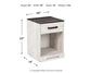 Shawburn One Drawer Night Stand - Premier Furniture & Mattress