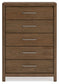 Cabalynn Queen Upholstered Bed with Mirrored Dresser, Chest and Nightstand