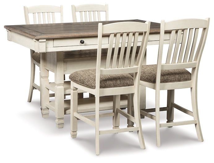 Bolanburg Counter Height Dining Table and 4 Barstools - Premier Furniture & Mattress