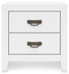Binterglen Twin Panel Bed with Mirrored Dresser and Nightstand