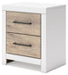 Charbitt Full Panel Bed with Mirrored Dresser and 2 Nightstands