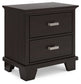 Covetown Full Panel Bed with Mirrored Dresser and 2 Nightstands
