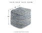 Chevron Pouf - Premier Furniture & Mattress