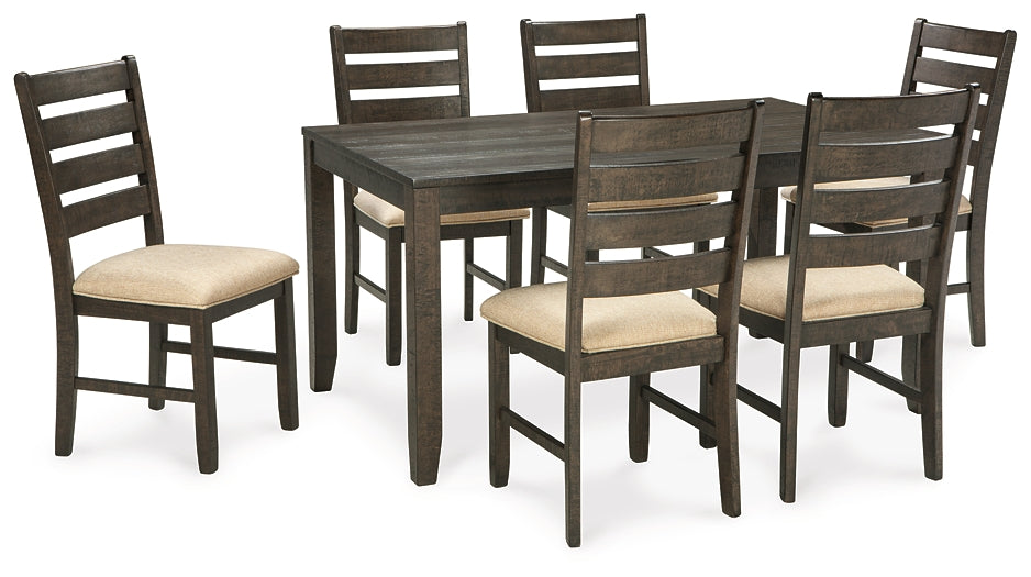Rokane Dining Room Table Set (7/CN) - Premier Furniture & Mattress