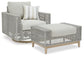 Seton Creek Outdoor Lounge Chair and Ottoman