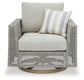 Seton Creek Outdoor Lounge Chair and Ottoman