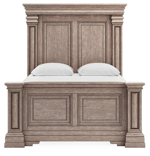 Blairhurst Queen Panel Bed with Mirrored Dresser, Chest and Nightstand