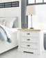 Ashbryn Queen Panel Storage Bed with Mirrored Dresser, Chest and Nightstand