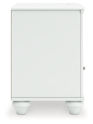 Kozlani Full Upholstered Panel Storage Bed, Dresser, Mirror and Nightstand