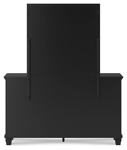 Lanolee Twin Panel Storage Bed, Dresser, Mirror and Nightstand