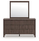 Pamytta Full Panel Bed, Dresser, Mirror and Nightstand