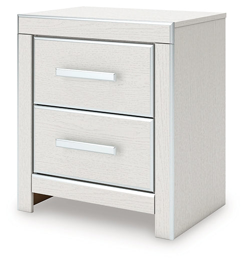 Zuraleus King Upholstered Panel Platform Bed, Dresser, Mirror and Nightstand