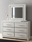 Zuraleus Queen Upholstered Bed, Dresser and Mirror