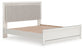 Zuraleus King Upholstered Panel Platform Bed, Dresser and Mirror