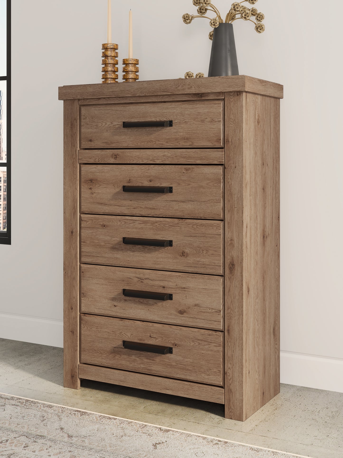 Oliandon Five Drawer Chest