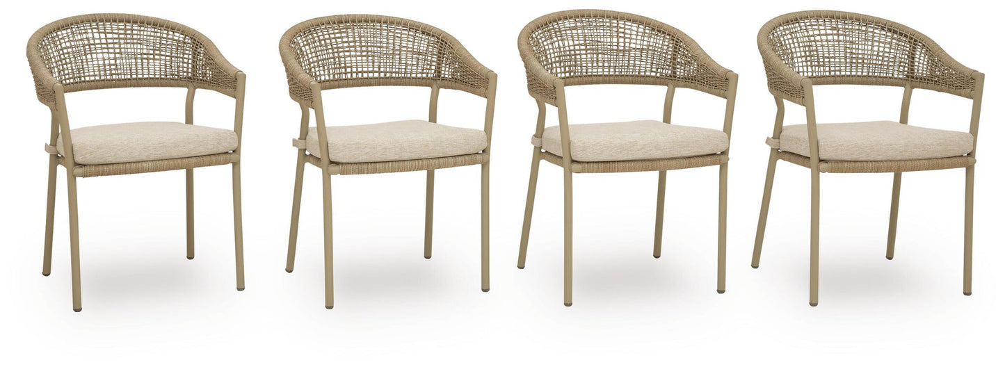Orchard Beach Arm Chair With Cushion (4/CN)