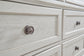 Robbinsdale Queen Panel Bed with Mirrored Dresser