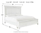 Kanwyn Queen Panel Bed with Storage with Mirrored Dresser, Chest and Nightstand