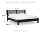 Danziar Queen Slat Panel Bed, Dresser and Mirror