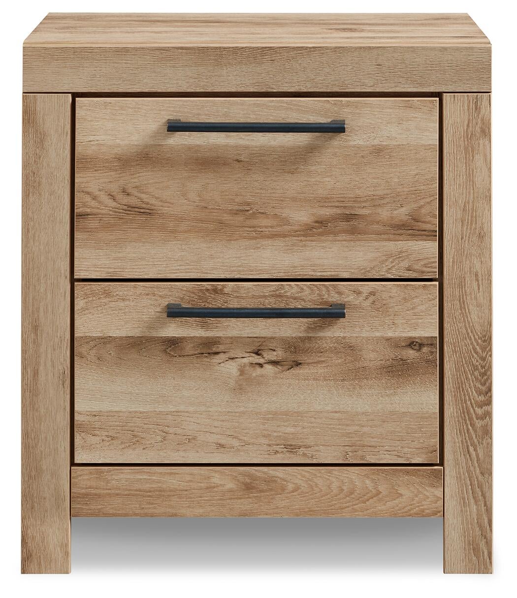 Hyanna King Panel Storage Bed with 2 Under Bed Storage Drawers, Dresser, Mirror, Chest and Nightstand