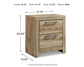 Hyanna King Panel Storage Bed with 2 Under Bed Storage Drawers, Dresser, Mirror, Chest and Nightstand