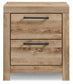 Hyanna Queen Panel Storage Bed with 1 Under Bed Storage Drawer, Dresser, Mirror, Chest and Nightstand