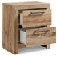 Hyanna Queen Panel Storage Bed with 1 Under Bed Storage Drawer, Dresser, Mirror, Chest and Nightstand