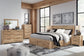 Hyanna Queen Panel Storage Bed with 2 Under Bed Storage Drawer, Dresser, Mirror, Chest and Nightstand