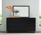Danziar King Panel Headboard, Dresser and Mirror