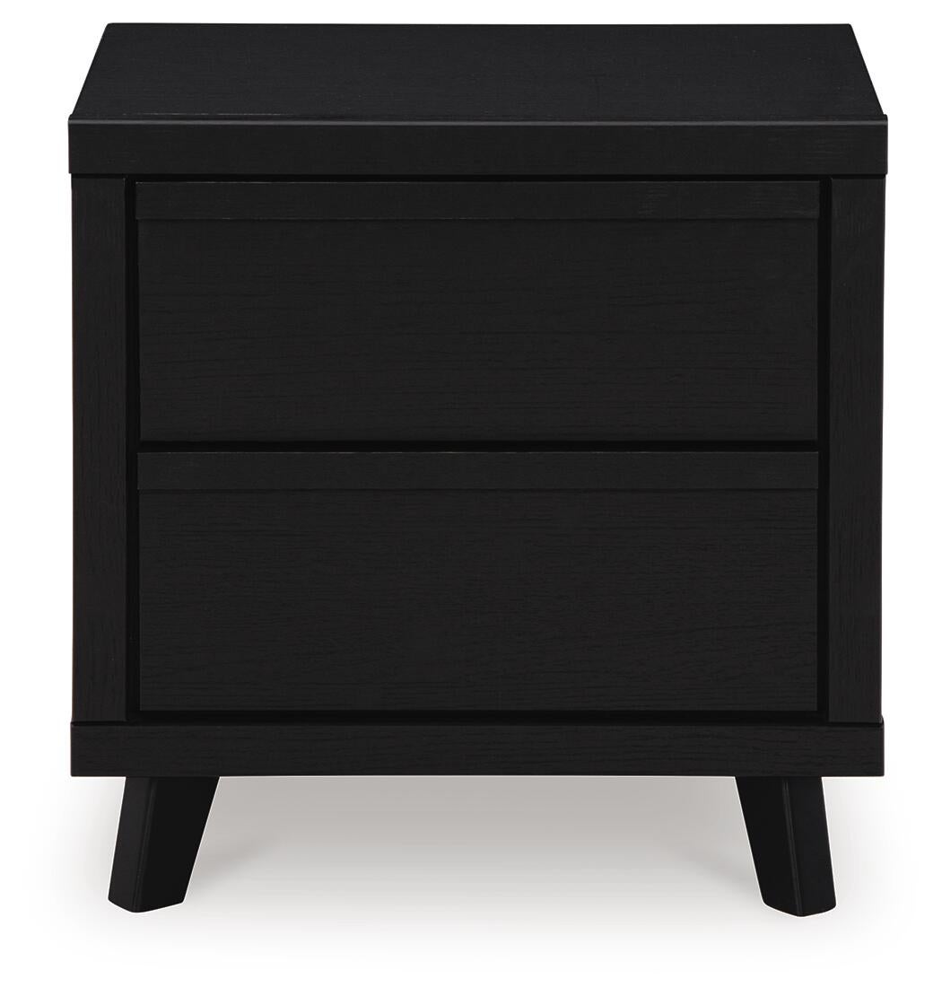 Danziar Queen Slat Headboard, Dresser, Mirror, Chest and Nightstand