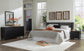 Danziar Queen Slat Headboard, Dresser, Mirror, Chest and Nightstand