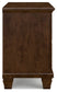 Danabrin Full Panel Bed with Mirrored Dresser and Nightstand