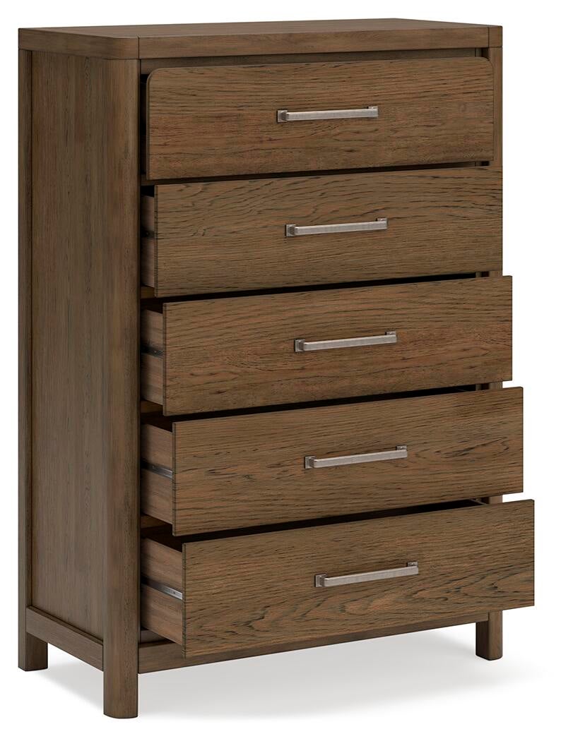 Cabalynn Queen Panel Bed with Storage with Mirrored Dresser, Chest and Nightstand
