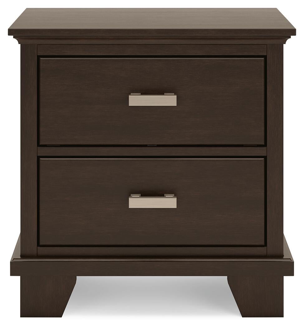 Covetown California King Panel Bed, Dresser, Mirror, Chest and Nightstand