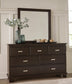 Covetown California King Panel Bed, Dresser, Mirror, Chest and Nightstand