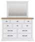 Ashbryn Queen Panel Storage Bed, Dresser and Mirror